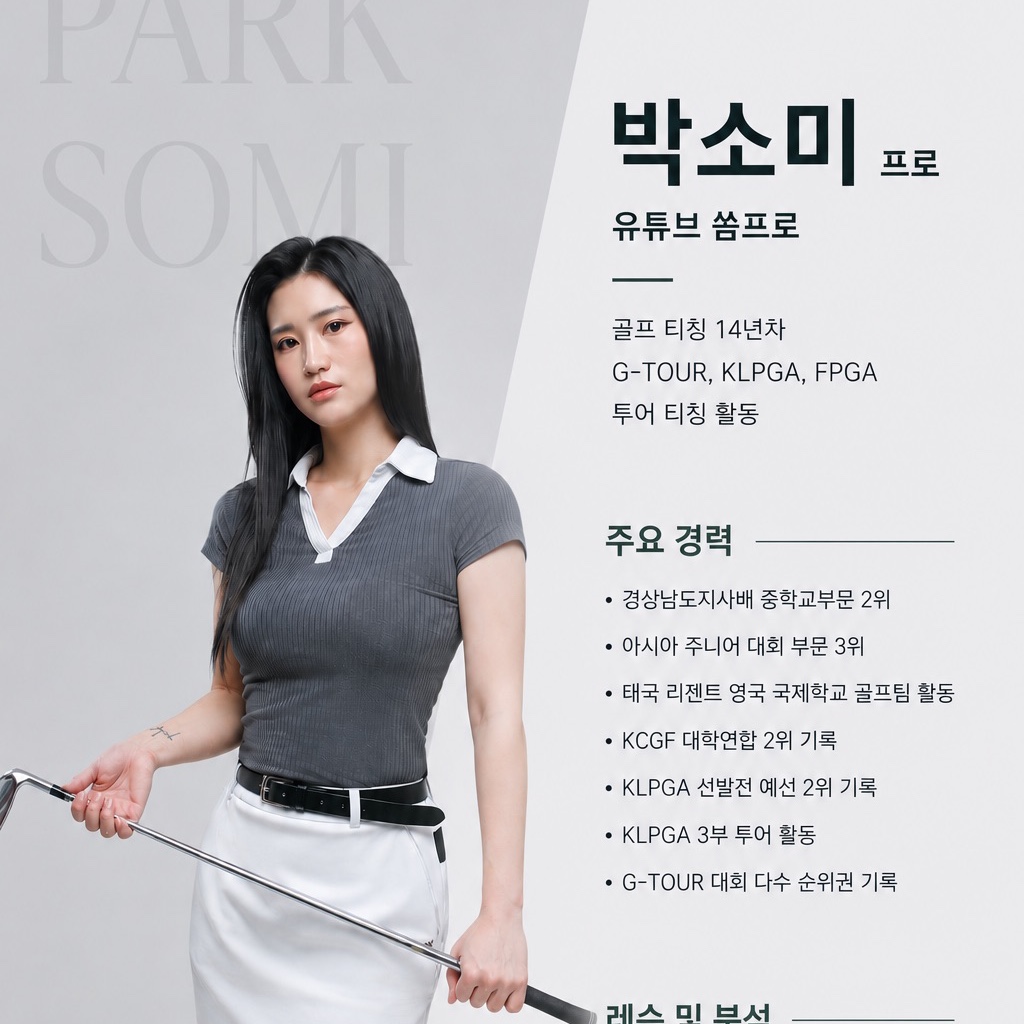 박소미 골프 강사 프로필 사진